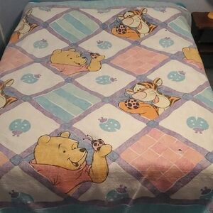 Vintage Disney Winnie the Pooh and Tigger Blanket